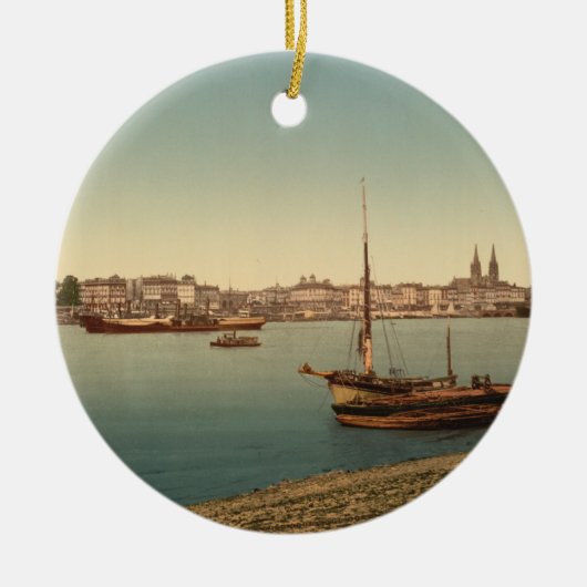 The Harbour, Bordeaux, Frankrijk Keramisch Ornament (Voorkant)