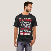 The Harder You Work The Luckier You Get In Jiu Jit T-shirt (Voorkant volledig)