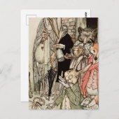 "The Hare and the Tortoise" van Arthur Rackham Briefkaart (Voorkant / Achterkant)