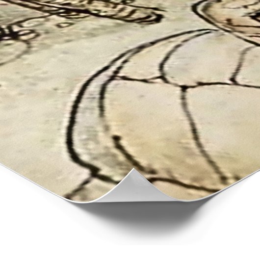 "The Hare and the Tortoise" van Arthur Rackham Poster (Hoek)