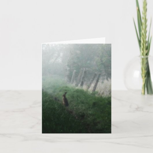 "The Hare I Saw in My Dream" Blank Card Bedankkaart (Voorkant)