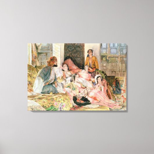 The Harem, c.1850 Canvas Afdruk (Voorkant)