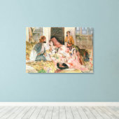 The Harem, c.1850 Canvas Afdruk (Insitu (Houten vloer))