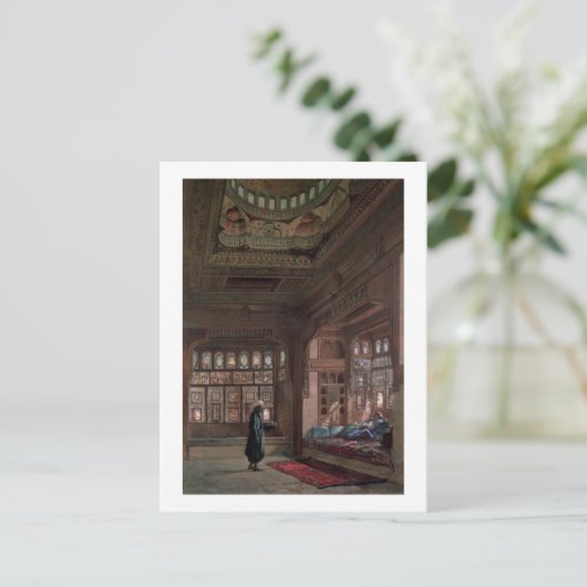 The Harem of Sheikh Sadat, Cairo, 1870 Briefkaart (Staand voorkant)