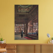 The Harem of Sheikh Sadat, Cairo, 1870 Canvas Afdruk (Insitu (Woonkamer))