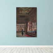 The Harem of Sheikh Sadat, Cairo, 1870 Canvas Afdruk (Insitu (Houten vloer))