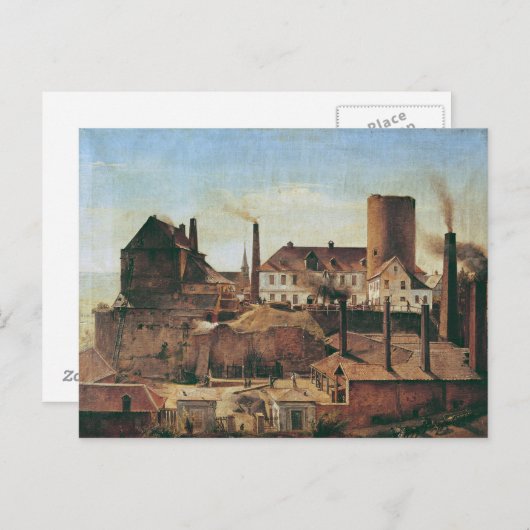 The Harkort Factory te Burg Wetter, c.1834 Briefkaart (Voorkant / Achterkant)