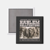 The Harlem Hellfighters - WW1 Tribute Magneet (Voorkant / Achterkant)