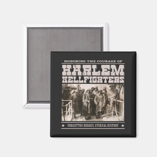 The Harlem Hellfighters - WW1 Tribute Magneet (Voorkant / Achterkant)
