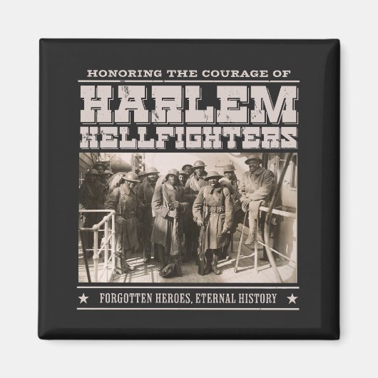 The Harlem Hellfighters - WW1 Tribute Magneet (Voorkant)