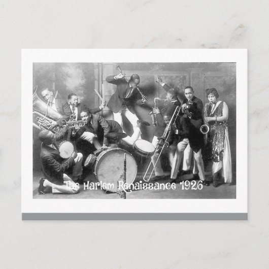 The Harlem Renaissance 1926 – Jazz Era Postcard  Briefkaart (Voorkant)