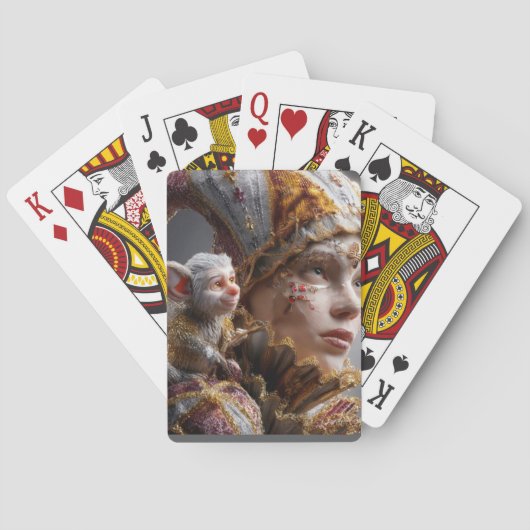 The Harlequin Monkey with Magic Wings Pokerkaarten (Achterkant)