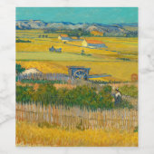 The Harvest, 1888 by Vincent van Gogh Wijn Etiket (Enkel label)
