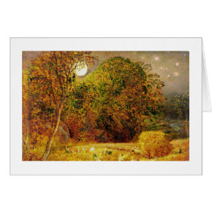 The Harvest Moon, 1833 (olie op papier op het pane