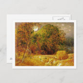 The Harvest Moon, 1833 (olie op papier op het pane Briefkaart (Voorkant / Achterkant)