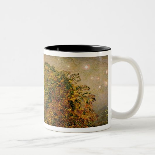 The Harvest Moon, 1833 (olie op papier op het pane Tweekleurige Koffiemok (Rechts)