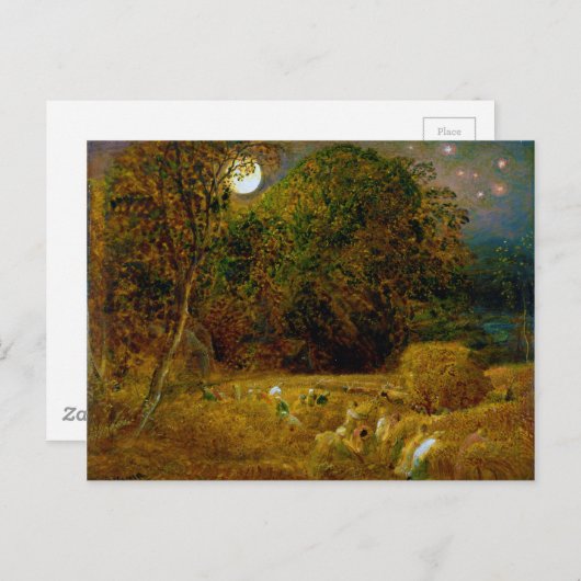 The Harvest Moon van Samuel Palmer (1833) Briefkaart (Voorkant / Achterkant)