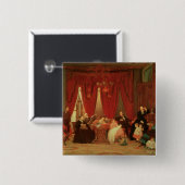 The Hatch Family, 1870-71 Vierkante Button 5,1 Cm (Voorkant /achterkant)