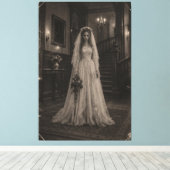 The Haunted Bride Canvas Afdruk (Insitu (Houten vloer))