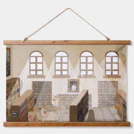 The Haunted Library Hangend Wandkleed