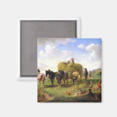 The Hay Harvest, 1869 Magneet (Voorkant / Achterkant)