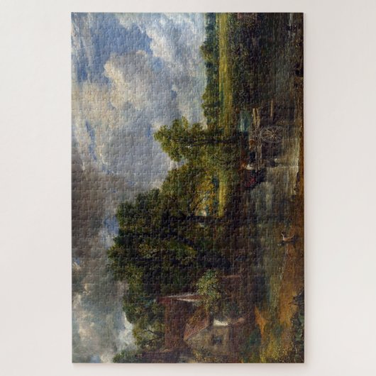 The Hay Wain (1821) van John Constable Legpuzzel (Verticaal)