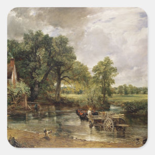 The Hay Wain, 1821 Vierkante Sticker