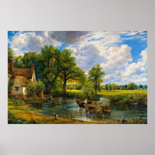 The Hay Wain by John Constable Poster (Voorkant)