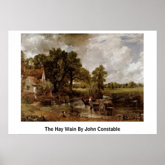 The Hay Wain By John Constable Poster (Voorkant)