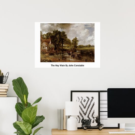 The Hay Wain By John Constable Poster (Thuiskantoor)
