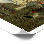 The Haymarket, Norwich, 1825 (olie op het paneel) Poster (Hoek)