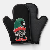 The Hboze Elf Family Matching Group Kerstmis Ovenwant (Voorkant / Achterkant)