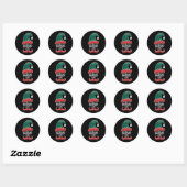 The Hboze Elf Family Matching Group Kerstmis Ronde Sticker (Vel)