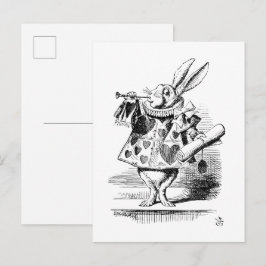 The Hearld - Konijn, Alice's AdveWonderland 1865 Briefkaart