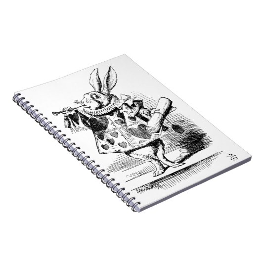 The Hearld - Konijn, Alice's AdveWonderland 1865 Notitieboek (Rechterzijde)