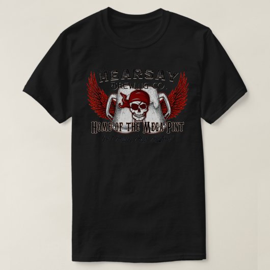 The hearsay brewing Co T-shirt (Design voorkant)
