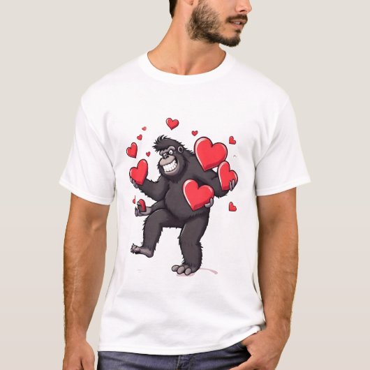 The Heart Giver Gorilla T-shirt (Voorkant)
