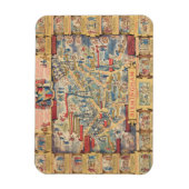 The Heart of Birmingham, England Map Magneet (Verticaal)