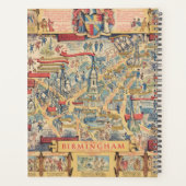 The Heart of Birmingham, England Map Planner (Achterkant)