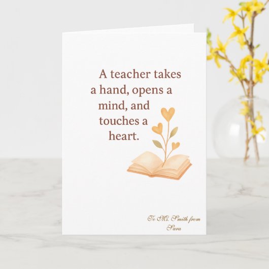 The heart of teaching kaart (Gele Bloem)