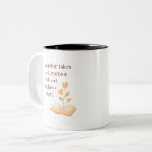 the heart of teaching tweekleurige koffiemok (Voorkant links)