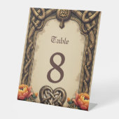 The heartbeat of the ancient gods: reclamebord met voetstuk (Voorkant)