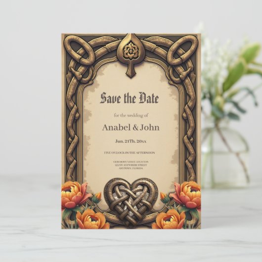 The heartbeat of the ancient gods: save the date (Staand voorkant)