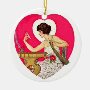 The Heart's Desire van C Coles Phillips Keramisch Ornament