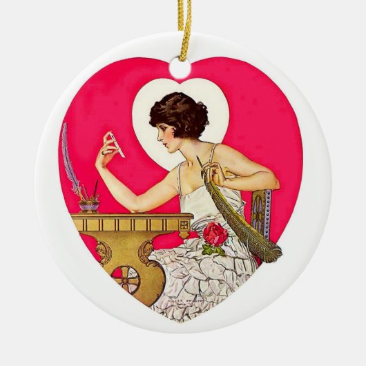 The Heart's Desire van C Coles Phillips Keramisch Ornament (Voorkant)