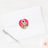 The Heart's Desire van C Coles Phillips Vierkante Sticker (Envelop)