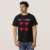 The Hearts Of Math Valentine's Day Math T-shirt (Voorkant volledig)