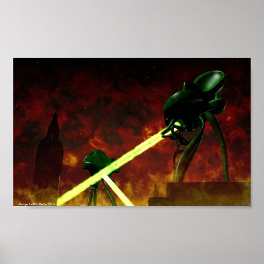 The Heat Ray in Londen Poster (Voorkant)