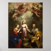 The Heavenly and Earthly Trinities by Murillo Poster (Voorkant)