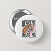 The Heavens Are Roaring, Psalm 19_1 Bible Verse  Ronde Button 5,7 Cm (Voorkant /achterkant)